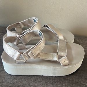 Teva Platform Metallic Sandal